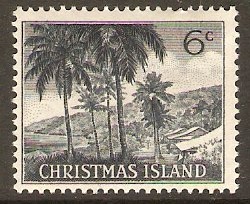 Christmas Island 1963 6c Indigo. SG14.